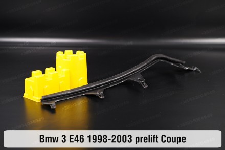 Защитная планка резиновая на фару BMW 3 E46 Coupe (1998-2003) IV поколение дорес. . фото 4