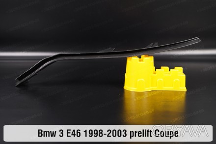 Защитная планка резиновая на фару BMW 3 E46 Coupe (1998-2003) IV поколение дорес. . фото 1