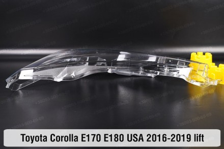 Стекло фары Toyota Corolla E170 E180 USA (2016-2019) XI поколение рестайлинг лев. . фото 4