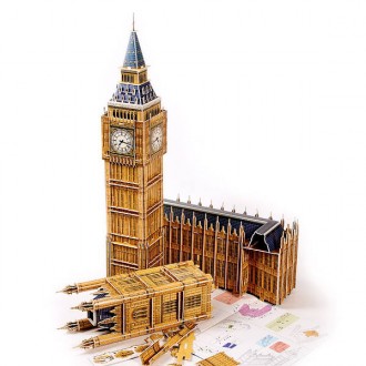 Розмір - 64х25х47 см
3D пазл Magic Puzzle "Big Ben" – це в. . фото 4