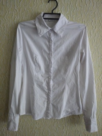 Белая рубашка девочке 10-12 лет на маленький рост, рубашка в школу, F&L.
Ткань . . фото 2