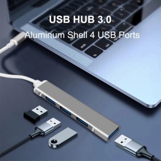 Розгалужувач USB 3.0 хаб 4 порти
Хаб 4 порти USB 3.0
Надшвидкий портативний USB . . фото 4