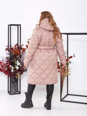 
Зимняя куртка длинная батал с капюшоном женская теплая.
Код 016890
Куртка стега. . фото 3