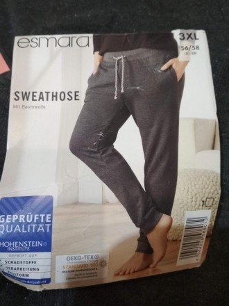 Спортивні штани-джоггери Esmara Німеччина. Теплі із начосом. Дві бічні кишені. У. . фото 2