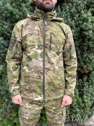 Куртка мужская тактическая на флисе Мультикам Турция ВСУ (ЗСУ) 8818 XXXL хаки