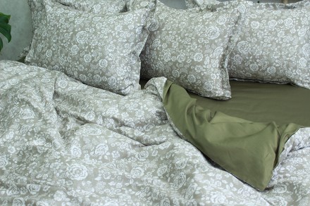1,5-спальный комплект постельного бельяПододеяльник на молнии 150x220 смПростынь. . фото 4