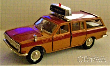 Волга. ГАЗ 2402. Аэрофлот. сопровождение. А23. Игрушка. 1:43. СССР