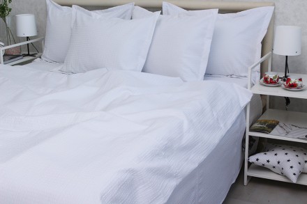 1,5-спальный комплект постельного белья Пододеяльник на молнии 150x220 см Просты. . фото 5