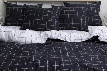 1,5-спальний комплект постільної білизни Підковдра на блискавці 150x215 см Прост. . фото 3