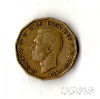 Великобританія Ä Король Георг VI 3 пінси, 1937-1948 No430. . фото 1