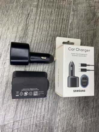 Автомобільний зарядний пристрій для Samsung 45W
Характеристики:
Порт USB Type-C . . фото 4