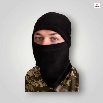 Балаклава флисовая однотонная черная. Івано-Франківськ. фото 1 Балаклава флисовая однотонная черная. Івано-Франківськ. фото 1