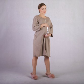 Женский теплый халат на молнии короткий начос мокко, домашний халат р.46-54
Крас. . фото 4