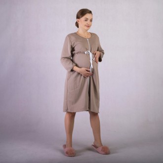 Женский теплый халат на молнии короткий начос мокко, домашний халат р.46-54
Крас. . фото 3