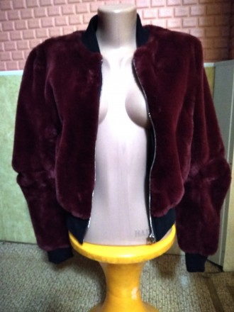 Меховой женский кардиган-куртка на змейке. Очень мягкий и лёгкий .Низ широкая ре. . фото 3