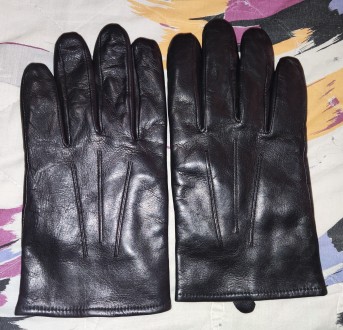 Кожаные перчатки Marks&Spencer, размер-large, ширина-11см, длина-23см, средн. . фото 4