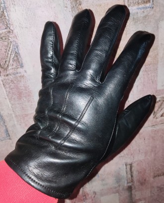 Кожаные перчатки Marks&Spencer, размер-large, ширина-11см, длина-23см, средн. . фото 2