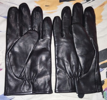 Кожаные перчатки Marks&Spencer, размер-large, ширина-11см, длина-23см, средн. . фото 5