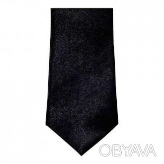  ЧЕРНЫЙ ГАЛСТУК классика тонкий 5 см 10-79BLK. Узкие стильные галстуки. Размер Д. . фото 1