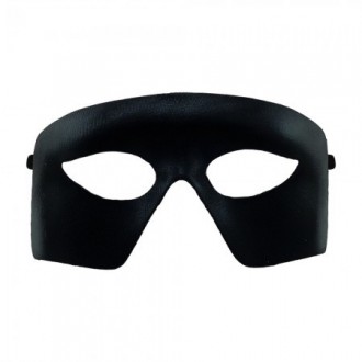  Венеціанська маска Містер Х (чорна) KMV-6476 Розміри: 16х7см Колір чорний Матер. . фото 2