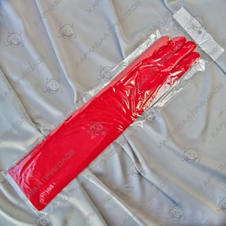  Рукавички еластан довгі (червоні) ADB-4690 Розміри: 42х10см Колір червоний Мате. . фото 3