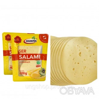 Сир салямі нарізаний 400 грам . . фото 1