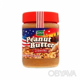 Арахісова Паста Gina Peanut Butter Crunchy 350g Gina Peanut Butter Crunchy 350 g. . фото 1