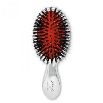Щетка для волос Janeke Chromium Line Pneumatic Mixed Bristle Hairbrush - это иде. . фото 2