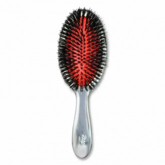 Щетка для волос Janeke Chromium Line Pneumatic Mixed Bristle Hairbrush - это иде. . фото 2