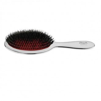 Щетка для волос Janeke Chromium Line Pneumatic Mixed Bristle Hairbrush - это иде. . фото 3