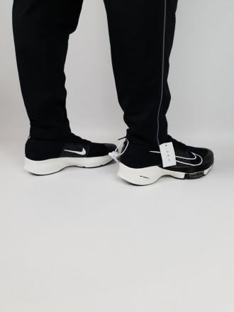 Кросівки чоловічі весна літо чорно-білі Nike Air Zoom Alphafly NEXT% Tempo. Біго. . фото 3