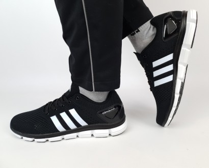 Літні кросівки чорні чоловічі з білим Adidas Climaccol Black White. Взуття чолов. . фото 2