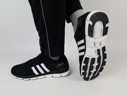Літні кросівки чорні чоловічі з білим Adidas Climaccol Black White. Взуття чолов. . фото 11