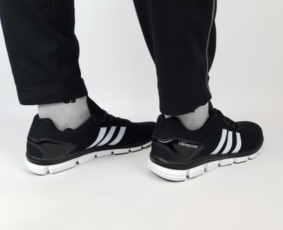 Літні кросівки чорні чоловічі з білим Adidas Climaccol Black White. Взуття чолов. . фото 7