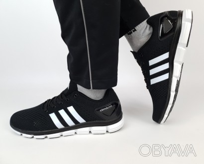 Літні кросівки чорні чоловічі з білим Adidas Climaccol Black White. Взуття чолов. . фото 1