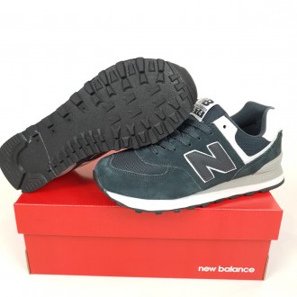 Замшевые кроссовки мужские серые New Balance 574 Grey. Спортивная обувь для мужч. . фото 4