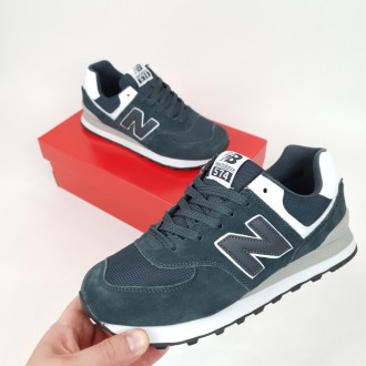 Замшевые кроссовки мужские серые New Balance 574 Grey. Спортивная обувь для мужч. . фото 3