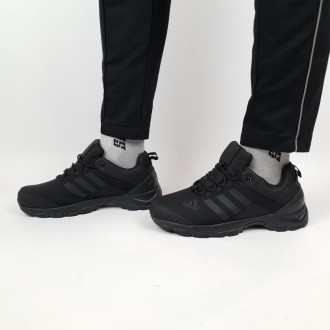 Еврозима кроссовки термо мужские черные Adidas Climaproof Black. Зимняя обувь сп. . фото 8