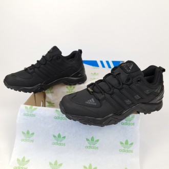 Кроссовки мужские демисезонные черные Adidas Terrex Swift Black. Кроссовки термо. . фото 7