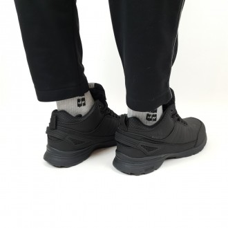 Кроссовки зимние мужские с мехом черные Adidas Gore-Tex Fur Black. Полуботинки н. . фото 8