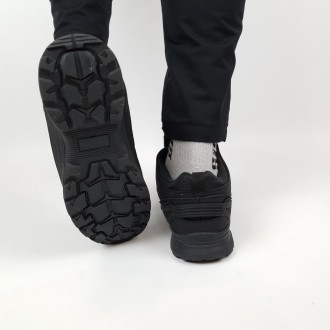 Кросівки чоловічі зимові з хутром чорні Adidas Gore-Tex Fur Black. Напівчеревики. . фото 9