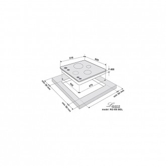 Варочная поверхность газовая встраиваемая четыре конфорки. Белое каленое стекло.. . фото 10
