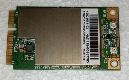 WIFI адаптер з ноутбука LENOVO Ideapad U550 Broadcom BCM94312MCG

Стан  гарний. . фото 5