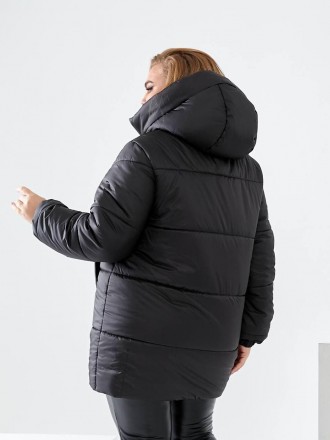 Куртка зимняя женская батал с теплым капюшоном.
Код 016866
Куртка стеганая с кап. . фото 9