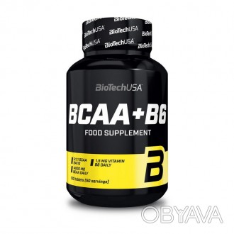 Добавка BCAA+B6 от компании BiotechUSA содержит аминокислоты лейцин, изолейцин и. . фото 1