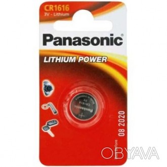 
Батарейка PANASONIC CR 1616 * 1 LITHIUM (CR-1616EL/1B) Надежный источник энерги. . фото 1
