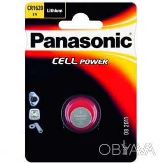 
Батарейка PANASONIC CR 1620 * 1 LITHIUM (CR-1620EL/1B) Надежный источник энерги. . фото 1