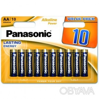 
Батарейка PANASONIC LR06 Alkaline Power * 10 (LR6REB/10BW) - это надежный и дол. . фото 1