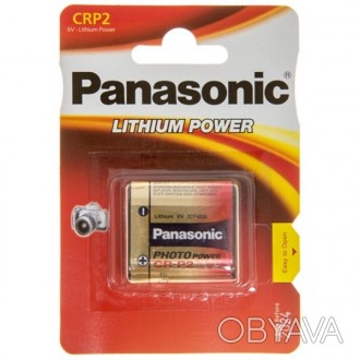 
Батарейка PANASONIC CR P2 * 1 LITHIUM (CR-P2L/1BP) Элементы питания Panasonic с. . фото 1