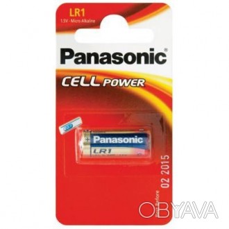 
Батарейка PANASONIC LR1 * 1 Alkaline (LR1L/1BE) - надежный и долговечный источн. . фото 1
